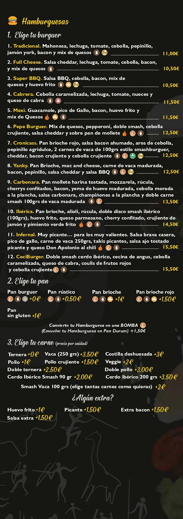 Hamburguesería Crónicass CARTA PAGINA3